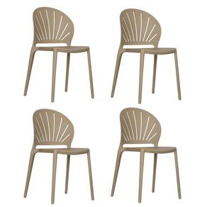 Conjunto com 4 Cadeiras Lane 83cm X 50,5cmm X 46cm Cinza