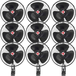 Kit 9 Mini Ventilador Veicular Carro Ônibus Caminhão De 20cm
