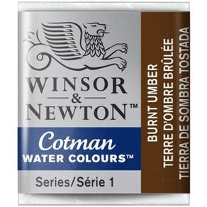 Aquarela Cotman W&N Burnt Umber Half Pan 076