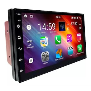Kit Multimídia New Fit 2009 / 2014 Android 7 Pol 2/32GB Carplay GPS - 701K FirstOption
