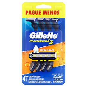 Aparelho de Barbear Descartável Gillette Prestobarba3 Leve 4 Pague 3