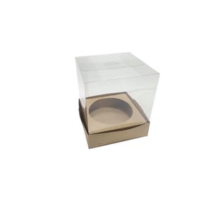 Caixa Para Panetone 250G Kraft Kit 10Und