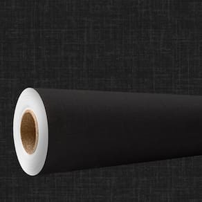 Papel De Parede Efeito Tecido Linho Preto Vinilico 3M