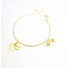 Pulseira Academia Fitness Malhação Folheado 18k