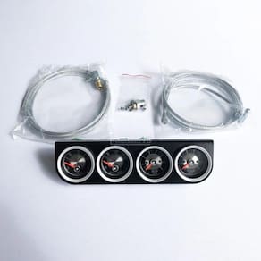Kit 4 Manômetros Mecânico Injeção Para Ford Maverick