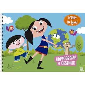 Caderno Cartografia 80Fls O Show da Luna Capa 3 - Animativa
