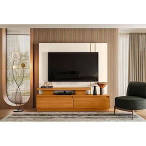 Home Theater New Apolo para TV de até 75 polegadas - Cinamomo / OFF WHITE - Madetec