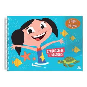 Caderno Cartografia 80Fls O Show da Luna Capa 2 - Animativa