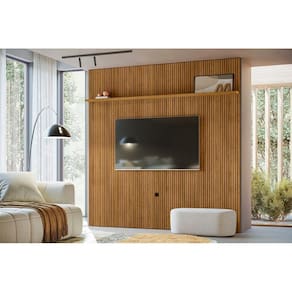 Estante Piso-Teto New Guaporé para TV de até 75 polegadas - Cumaru - Madetec