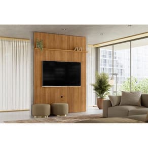 Painel Piso-Teto New Interlagos para TV de até 65 polegadas - Cumaru - Madetec