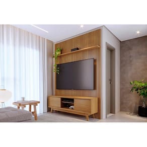 Rack+Painel Milo para TV de até 65 polegadas - Cumaru - Madetec