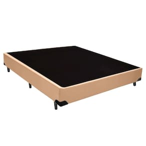 Cama Box Casal Sintético Serene Bege 138x188x40