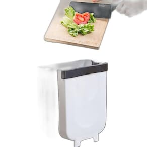 Lixeira Extensível Retrátil Dobrável Pendurar Porta Gaveta