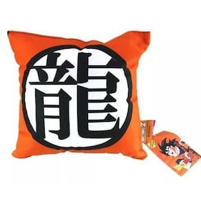 Almofada Dragon Ball Simbolo - Veludo - 25 x 25 cm - Zona Criativa