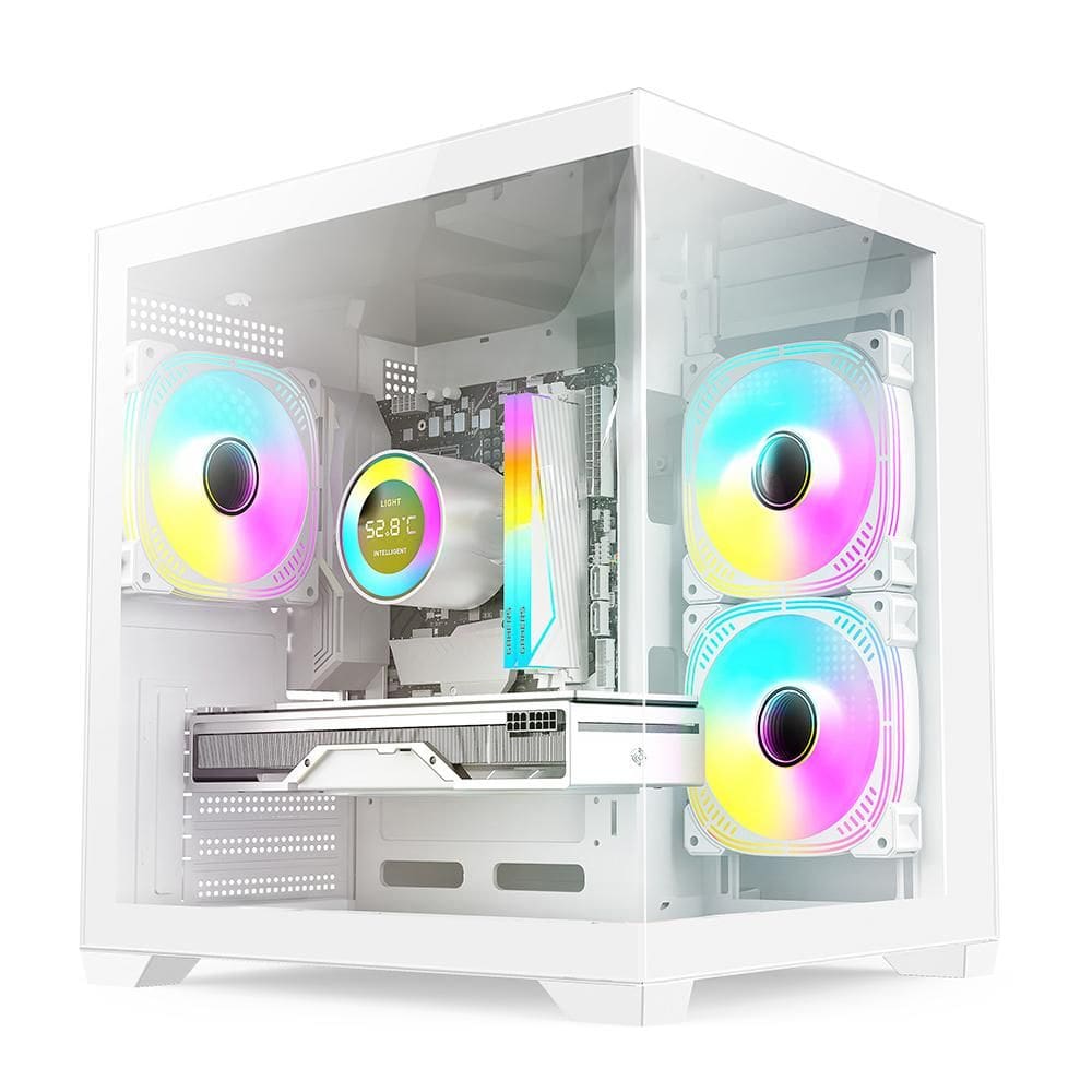 PC Gamer Skill Aquarium, AMD Ryzen 7 5700G, 16GB 3200MHz, Geforce Gtx 1660 Ti 6GB, SSD 512GB M.2, Fonte 600W 80 Plus, Branco SKA059