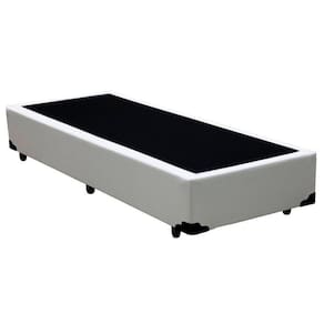 Cama Box Solteiro Sintético Serene Branco 88x188x40