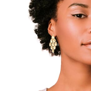 Brincos Femininos Dourado Pressão Oval Luxo Moderno