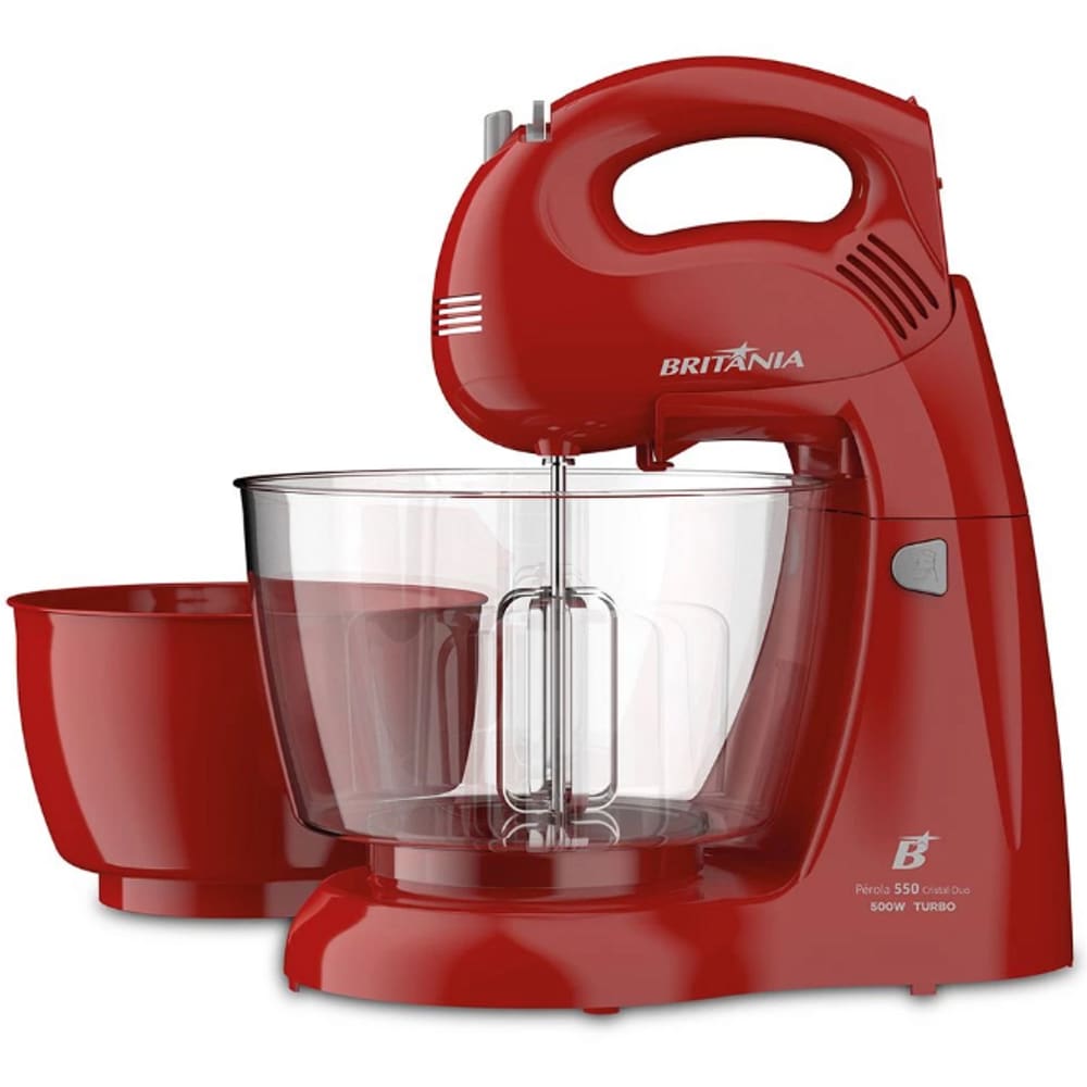 BATEDEIRA ULTRA TURBO 500W BRITANIA C/ 2 TIGELAS Vermelho 127V
