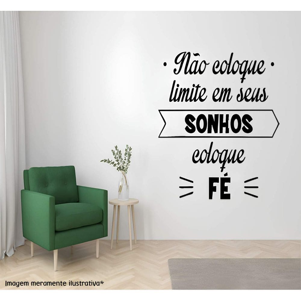Adesivo De Parede Coloque Fé
