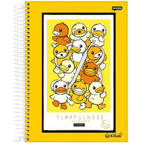 Caderno 1/4 Espiral 80 Fls B.Duck Capa 4 - Jandaia