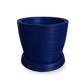 Vaso De Planta Pilão De Polietileno 30X30 + Prato Marinho