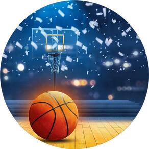 Painel Redondo 3D Sublimado Basquete Frd-5577