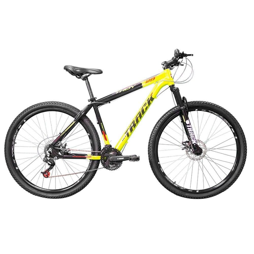 Bicicleta Aro 29 TK3 Track Troy, 21 marchas, Verde Neon e Preto