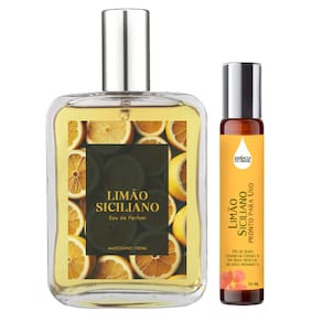 Perfume Limão Siciliano Radiante Masc 100ml + Óleo Essencial