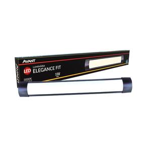 Luminária LED Avant Elegance Fit 18W Preto 3,0K