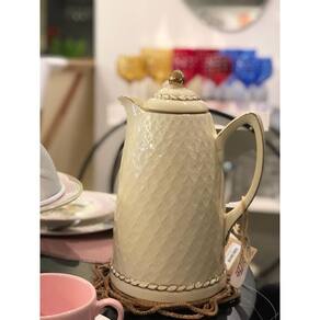 GARRAFA TERMICA PORCELANA RENDA CREME 28cm 900ml