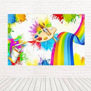 Painel Retangular 3D Sublimado Pintando 7 2,0X1,5 Frt-5238