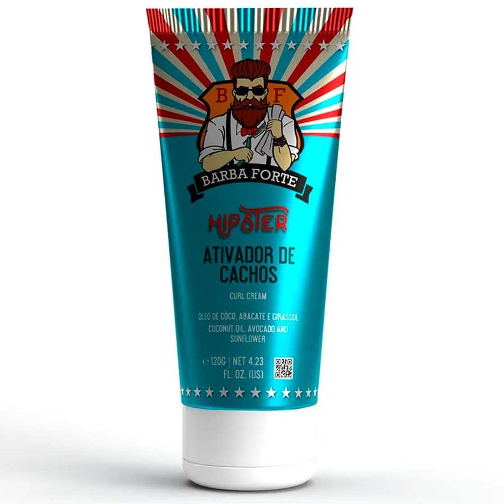 Ativador de Cachos Hipster Definição e Hidratação 120g Barba Forte