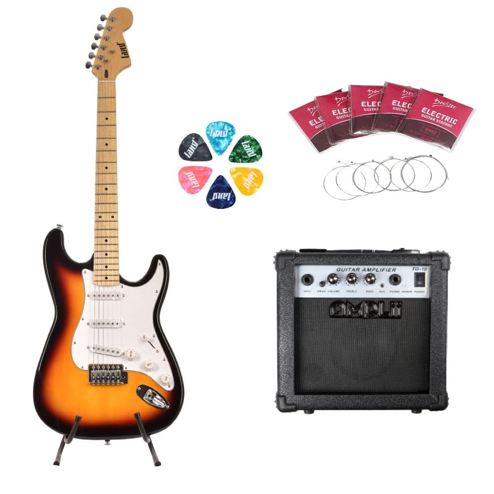 Guitarra Land Stratocaster L-S1 3Ts + Cubo + Acessórios