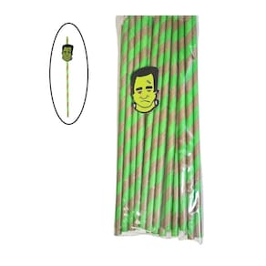 Kit 25Un Canudos Halloween Para Drinks Bebidas Coloridos