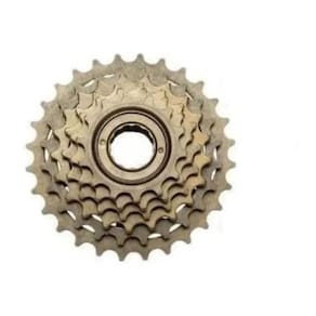 Catraca/Roda Livre 6 Velocidades 14/28D Dourada Para Bike