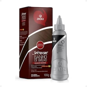 Tonalizante Banho De Brilho Avora Splendore 3D Marrom Chocolate 100g