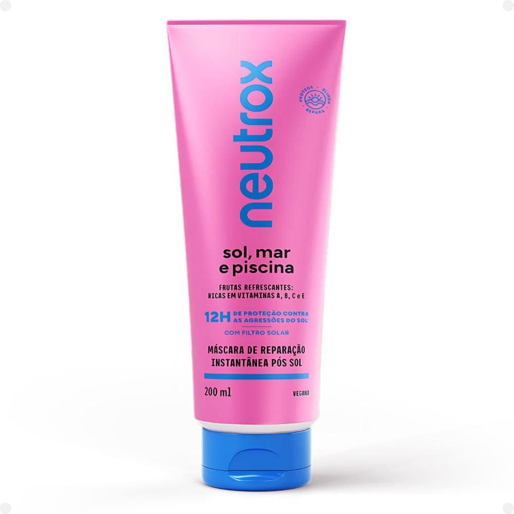 Máscara de Reparação Instantânea Pós Sol Neutrox Sol, Mar e Piscina 200ml