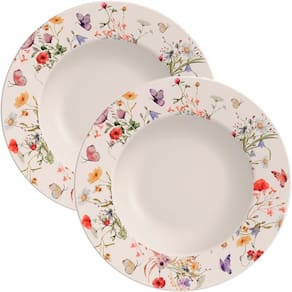 Kit Jogo Prato Raso Jantar 10Pçs 10 Pessoas Ana Clara 27,5cm