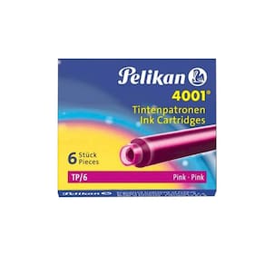 Cartucho Caneta Tinteiro Pelikan 4001 Tp/6 Pink