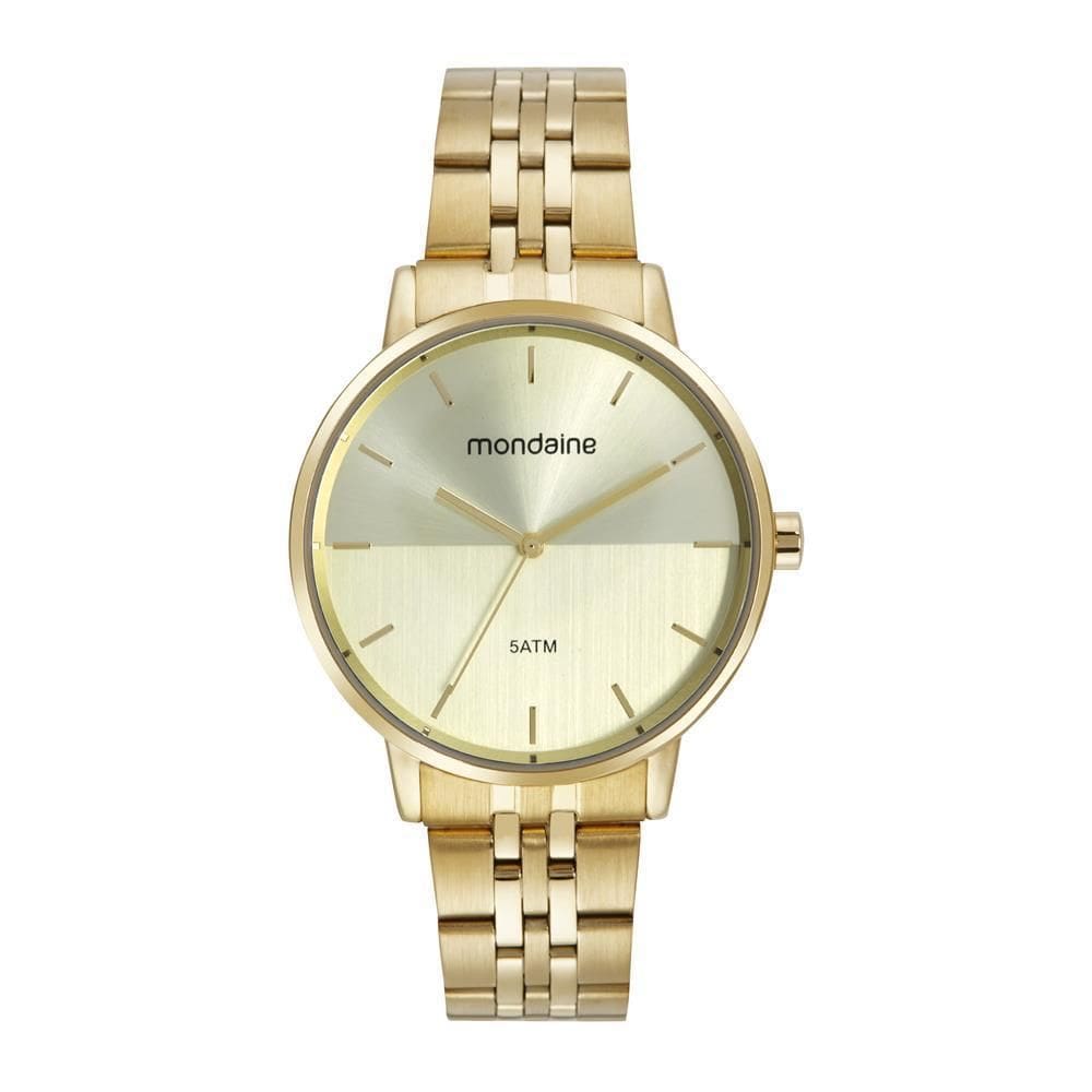 Relogio Mondaine Feminino Ref: 32683Lpmvde1 Casual Dourado
