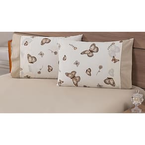 Kit 04 Fronhas Avulsas 80X60Cm Percal 100% Algodão 180 Fios