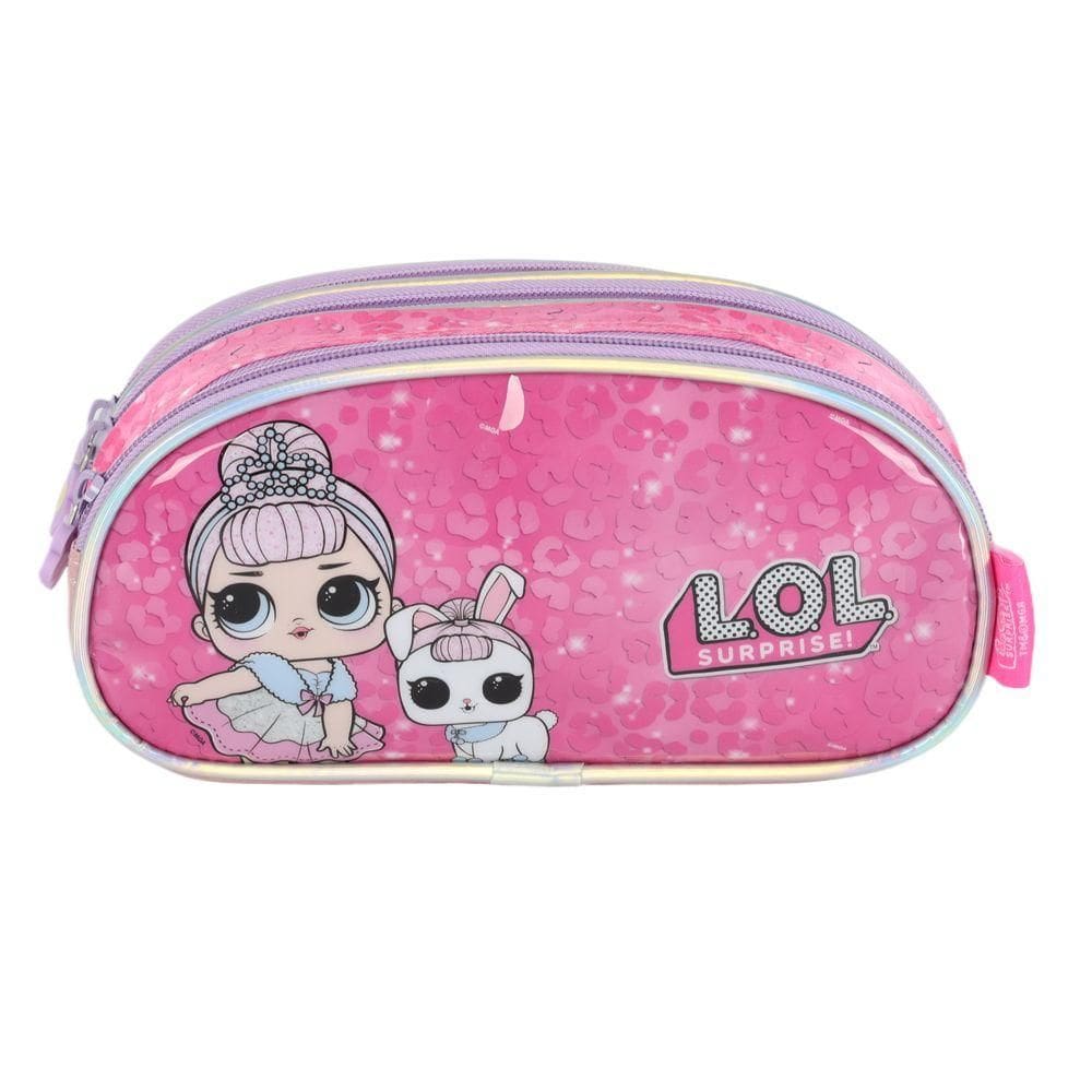 Estojo Escolar Luxcel LOL Surprise Pink