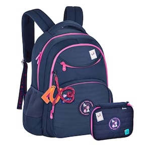 Kit Mochila Costas Luluca Escolar Passeio Estojo 100 - Azul