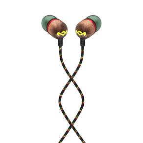 Fones de ouvido com fio House of Marley Smile Jamaica com microfone Rasta