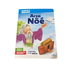 Livro Infantil Monte E Brinque Arca De Noé-Construa Sua Arca