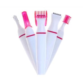 Depilador Elétrico 5 em 1 Sweet Mini - Rosa e Branco