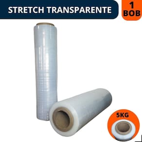 Filme Stretch Bobina 500Mm X0,25Mic 500 Metros Cada Rolo 5Kg