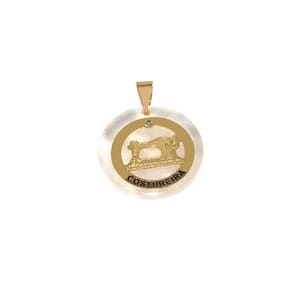 Pingente Máquina Costura Costureira Folheado Ouro 18k