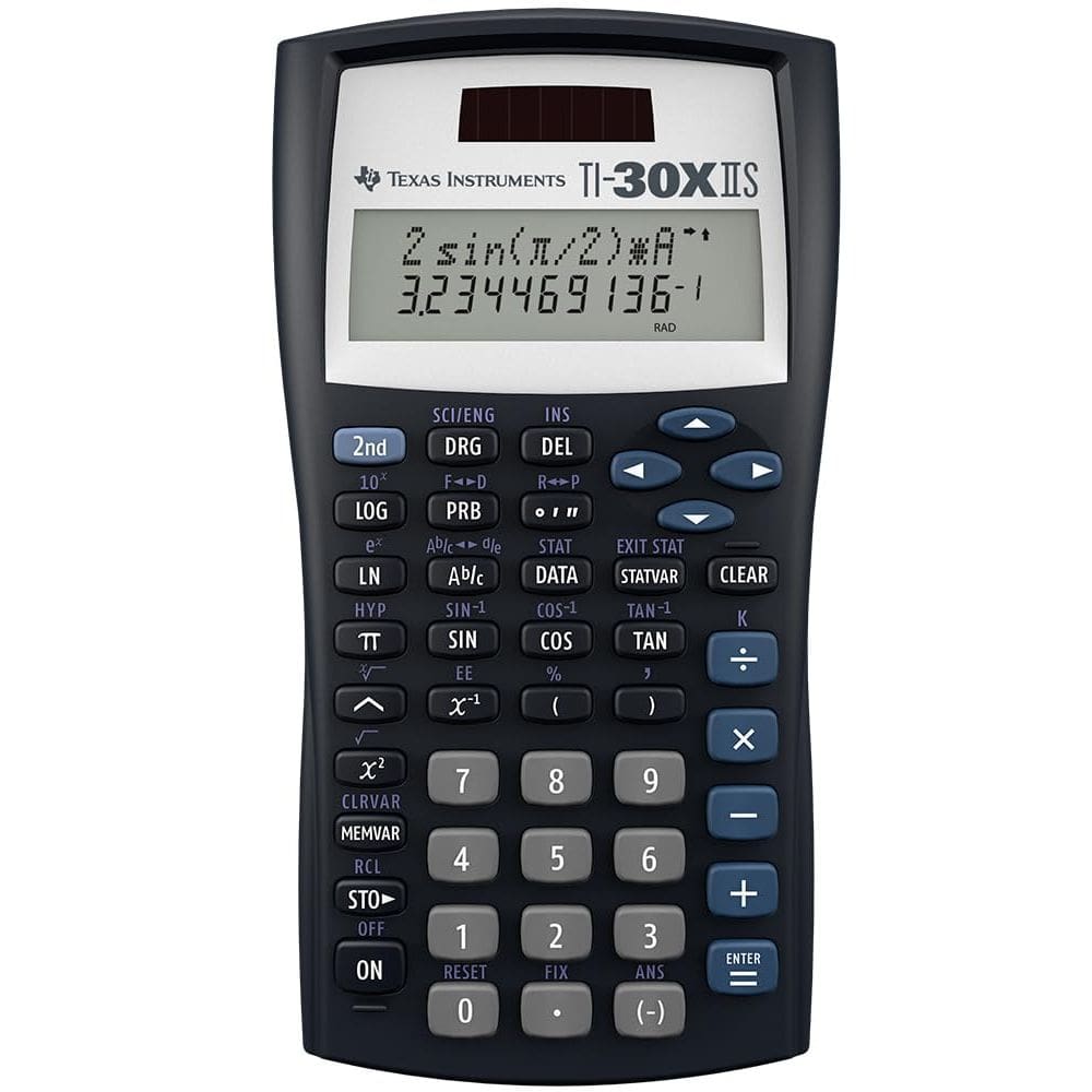 Calculadora científica Texas Instruments TI-30XIIS preta