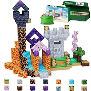 Blocos magnéticos shozaar 120 PCS Build Happy Castle Kids 3-10